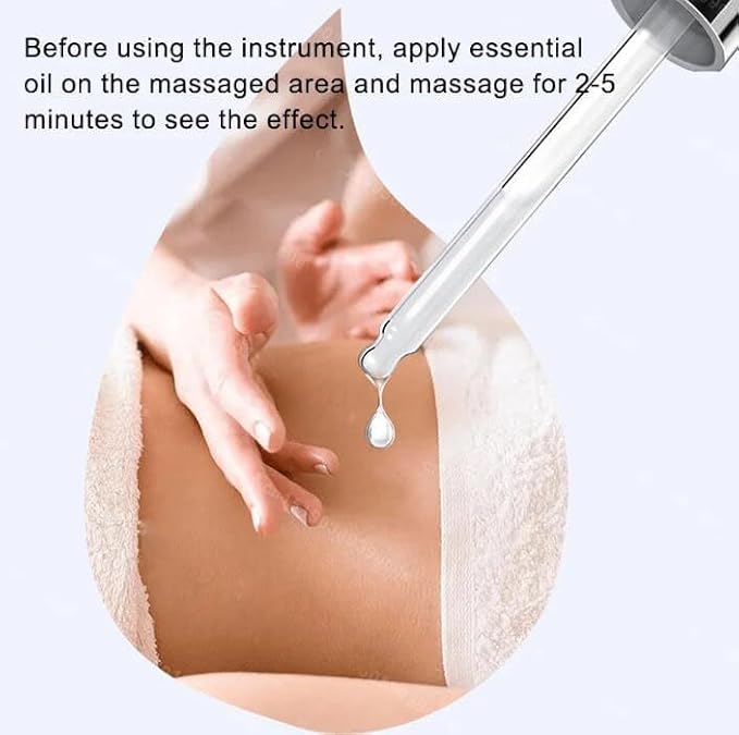 Lymphatic Drainage Massager Electric Meridian Brush Massage Tools for Belly FatAnti Cellulite Massager Handheld Electric Body Sculpting Machine Rechargeable Cordless Shaping Lymphatic Drainage