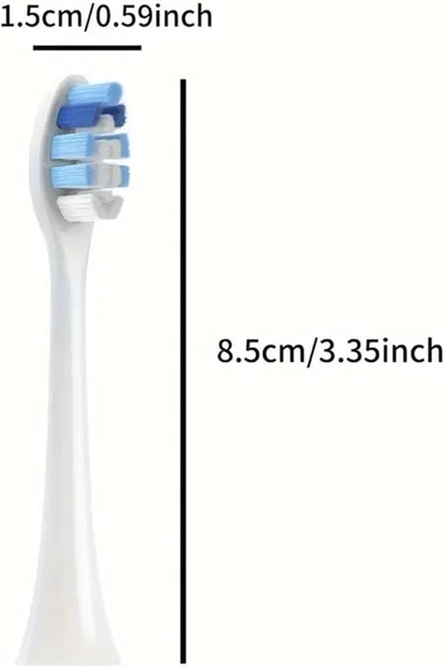 12pcs Replacement Toothbrush HeadsCompatible for Brush with Protective Soft Bristles(12pcs Black)
