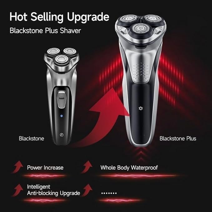 Electric Shavers for Men Men's Electric Shaver IPX7 Full Body Waterproof 3 Floating Heads Rechargeable Face Shaving Machine