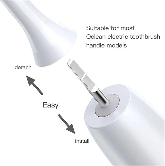 Replacement Brush Heads ForCompatible for Flow/X PRO //Z1/ Air2 Sonic Electric Toothbrush Nozzles Soft Bristle(6 MHOC)