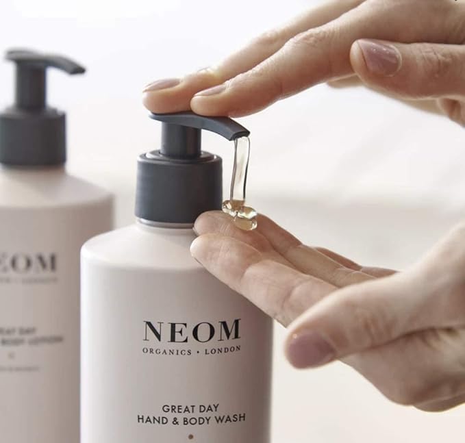 Neom – Great Day Hand &amp Body Wash 300ml | Wild Mint &amp Mandarin | Gently Cleanse &amp Soften…