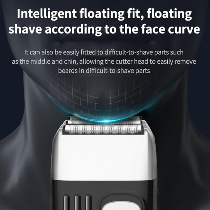 Men's Shaver 3-Blade System Hair Beard Electric Shaver for Men Washable Electric Razor Wet Dry Head Bald Shaving Machine Rechargeable
