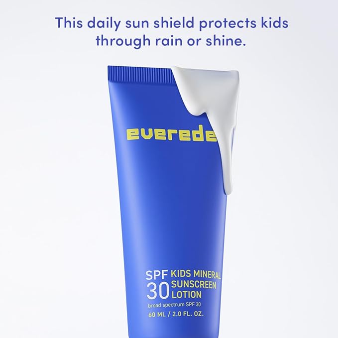 Evereden Premium Mineral Sunscreen SPF 30: Baby-Safe Whole-Family Mineral Sunblock Kids Love - Non-Nano Kids Sunscreen for Year-Round UVA &amp UVB Protection -Safe &amp Reef-Friendly - FSA Eligible