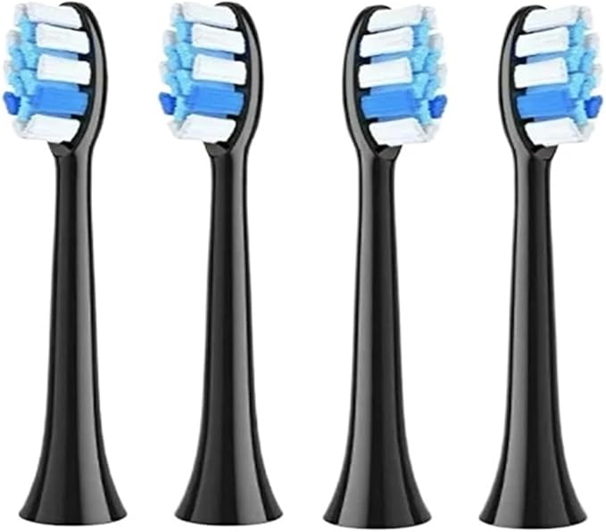 P11 T9 P80 Electric Toothbrush Heads Compatible with Toothbrush4/8/16pcs(8BLACK)