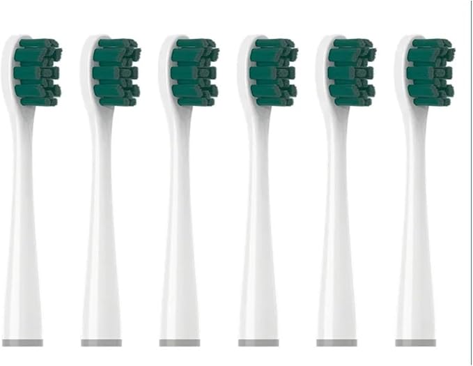 Toothbrushes Head SuitableCompatible for All Models of Usmile Brand Electric Independent(6pcs BlackishGreen)