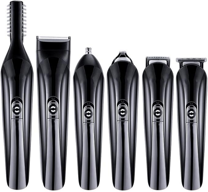 Hair ClippersBeard Trimmer for Men 6 in 1 Electric Hair Clipper Shave Razor Machine Beard Trimmer Hair Cutter Ear Nose Hair Trimmer Facial Cleaner Man Barber Tools