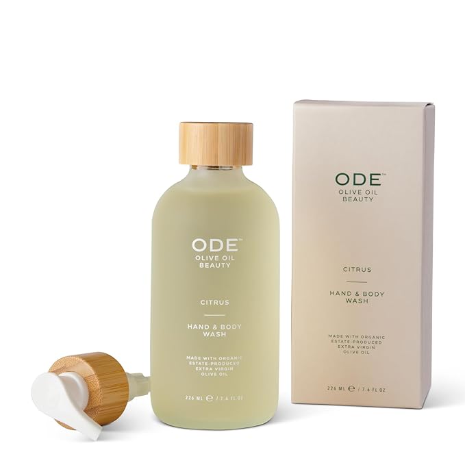 McEvoy Ranch Citrus Hand &amp Body Wash (2-pack) by ODE Olive Oil Beauty Organic EVOO California Made Nourishing Foaming Wash