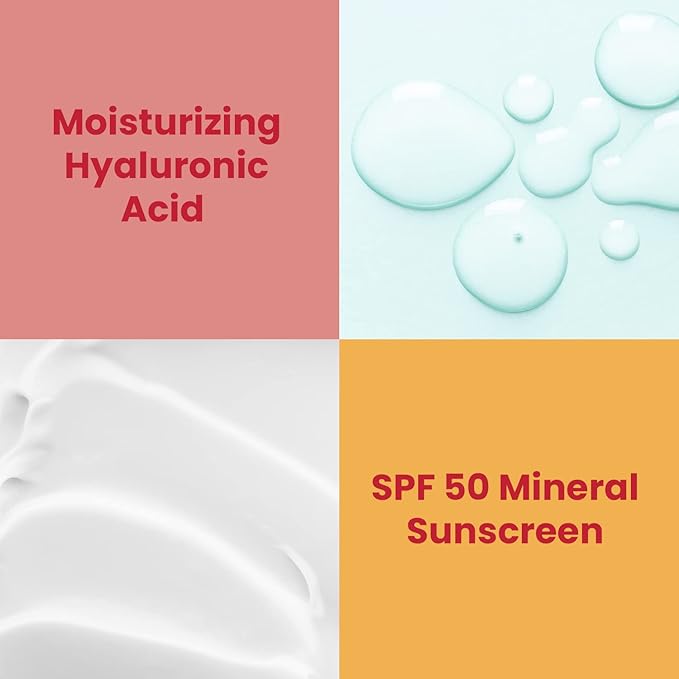 Healthy Skin Lab Protect Tinted Moisturizer SPF 50 Sheer Universal Tint Lightweight Hydrating Mineral Sunscreen for Face Hyaluronic Acid Broad Spectrum Daily SPF Dermatologist Tested 1.8 oz