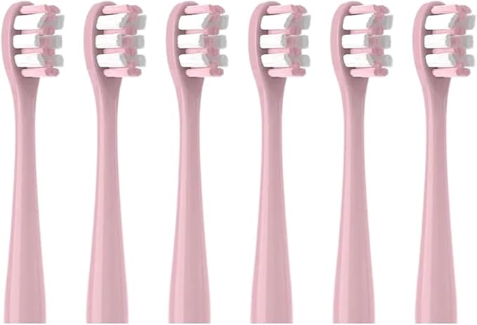 12pcs Toothbrushes HeadCompatible for Usmile Y1S/Y4/U1/U2/U3/P1/P4 Soft Dupont Sonic Electric Toothbrush Clean(6CircylarPink)