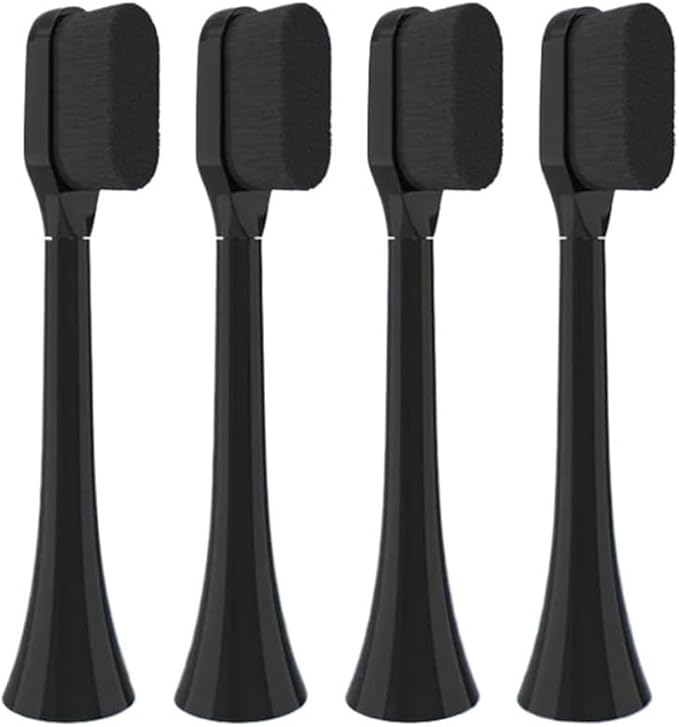 Toothbrush Brush Head Soft Bristle for Phil Soni HX3 HX6 HX9 Series HX3210 3211 6150 6500 6510 6530 9342 6730 9312 9372care IPS(FLP-R1-BK4PCS)