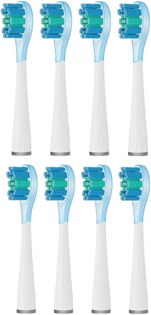 Toothbrushes Head Compatible for Y1S/Y4/U1/U2/U3/P1/P4(8pcs Green)