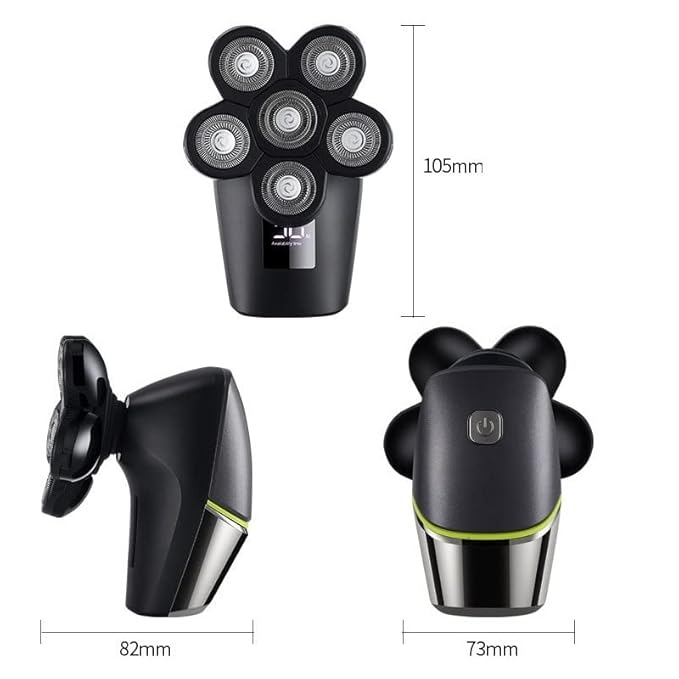 Electric Razor for Men LCD Display 5in1 Pro Powerful Electric Shaver Hair Trimmer Beard Facial Body Electric Razor For Men Bald Head Shaving Machine