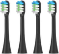 Replacement Toothbrush Heads Compatible for Nandme Nx8000 Sonic Electric Soft Bristle Tooth Brush Head4/8/16PCS(4pcs Black)