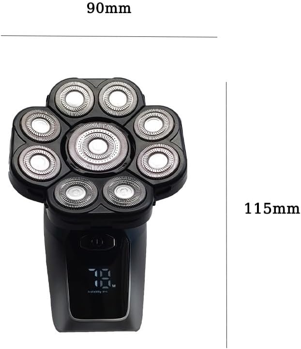 Head Shaver for Men 6 in 1 Electric Head Shavers for Men 9D Floating Cutter Grooming Head Shaver Wet and Dry Cordless Trimmer