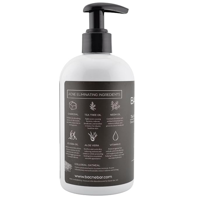 Bacne Cleanser Bundle: The is for Deep Exfoliation to Clear up Dry/Flaky Skin and Blackheads The Bacne Wash is Formulated for Oily/Sensitive Skin Hormonal Acne and Whiteheads