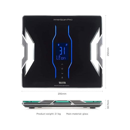 Tanita RD-901 InnerScan PRO Full Body Composition Monitor - Japan Technology - Multi Frequency Analysis - Bluetooth Smart Scale - Muscle Quality Score - 440 lb Capacity - LED Display