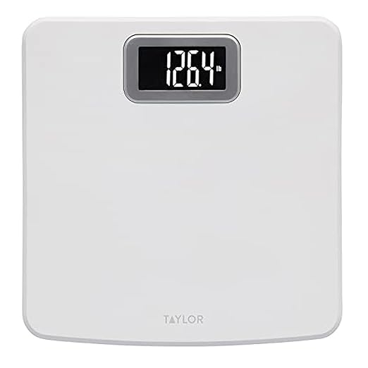 Taylor Precision Products Capacity Digital Bathroom Scale White 400 lb
