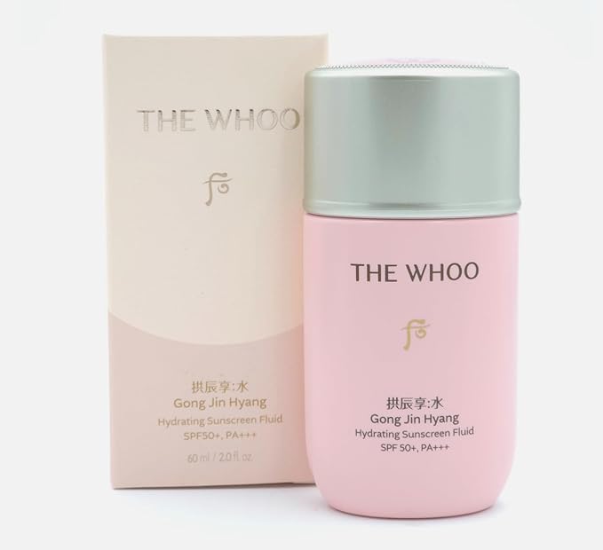 Korean Luxury The Whoo Gong Jin Hyang Hydrating Sunscreen Fluid SPF50/PA+++ 60ml/2.0fl oz
