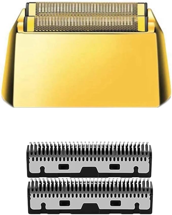 Replacement Foil and Cutter Blades Head Set Compatible with Kemei 2028 Electric Shaver (Gold Or Silver)(Silver Set)
