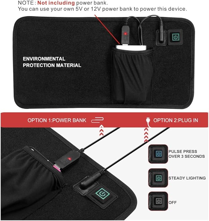 25W 660nm LED Red Light and 850nm Near Infrared Light Therapy Devices Large Pads Wearable Wrap for Body Pain Relief
