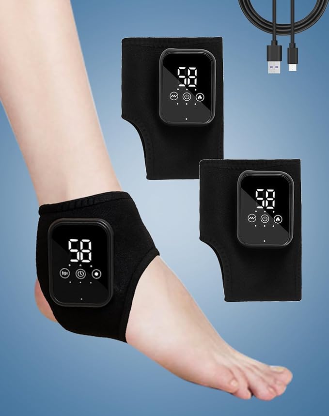 Massager Official - Triple Action Foot Relief Massager for Neuropathy Portable Feet Relieve Machine Rechargeable Relieves Fatigue Just 15 Minutes per Day (2PCS)