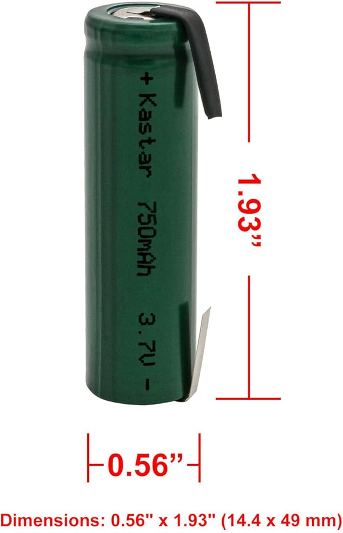 Kastar 6 Pcs Li-ion Battery Replacement for Philip Norelco Shaver Razor RQ1095 RQ1250 RQ1260 RQ1270 RQ1280 RQ1290 Smarttouch-XL RQ1050 RQ1060 RQ1065 RQ1070 RQ1075 RQ1085