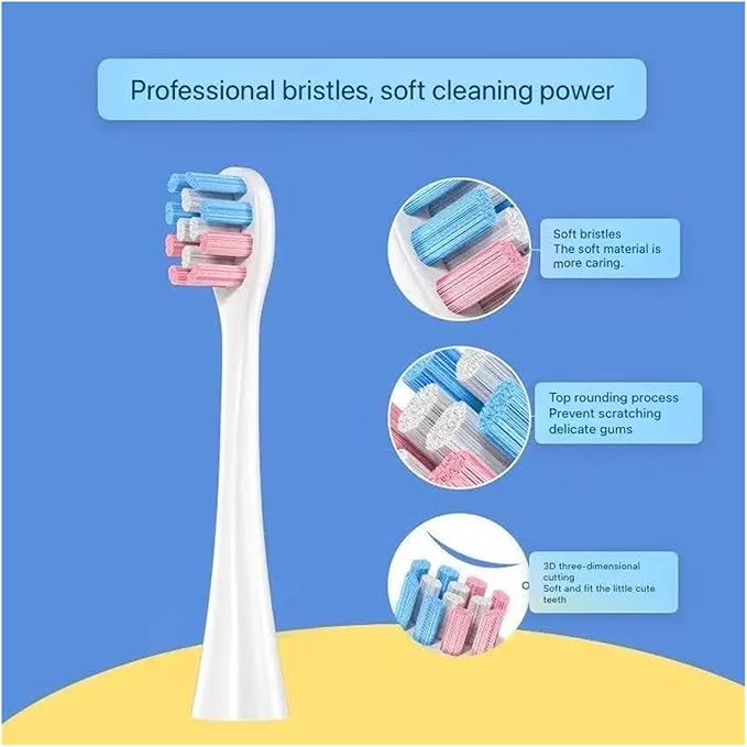 Replacement Toothbrush Head Compatible for Oclean Children's Electric A1K/K3/K3PRO/P3K6/P3K7 Soft Bristles Accessory(4pcs)