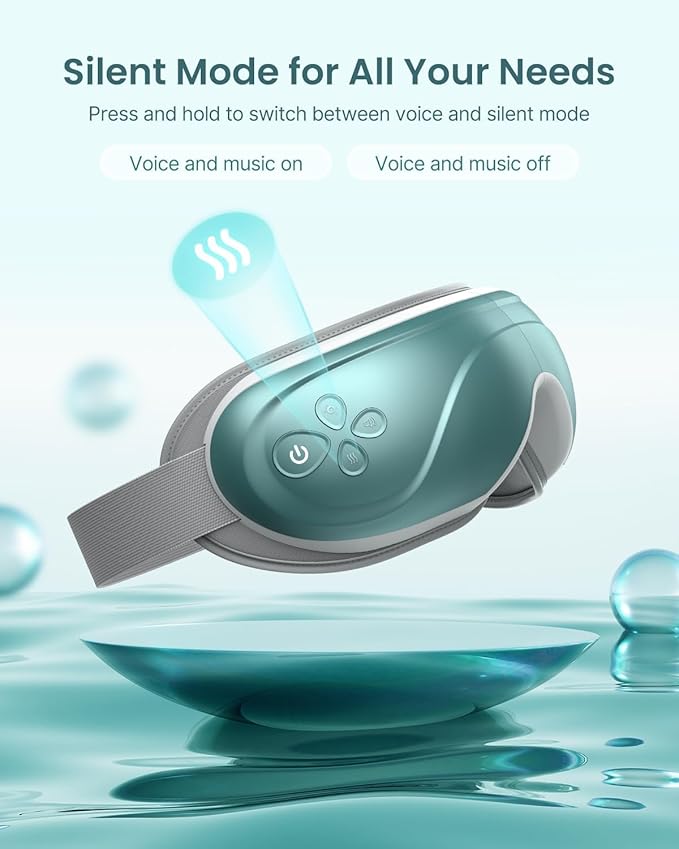 RENPHO Eye Massager with Heat Mothers Day Gifts Birthday Gifts for Mom Dad Women Men Face Massager Heated Sleep Mask for Dry Eyes Eyeris 2