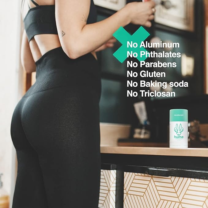 Hume Supernatural Aluminum Free Deodorant for Women &amp Men - Probiotic and Plant-Based Long-Lasting Moisture Absorbing - Clean and Effective (Desert Bloom After Rain &amp Wild Coral)