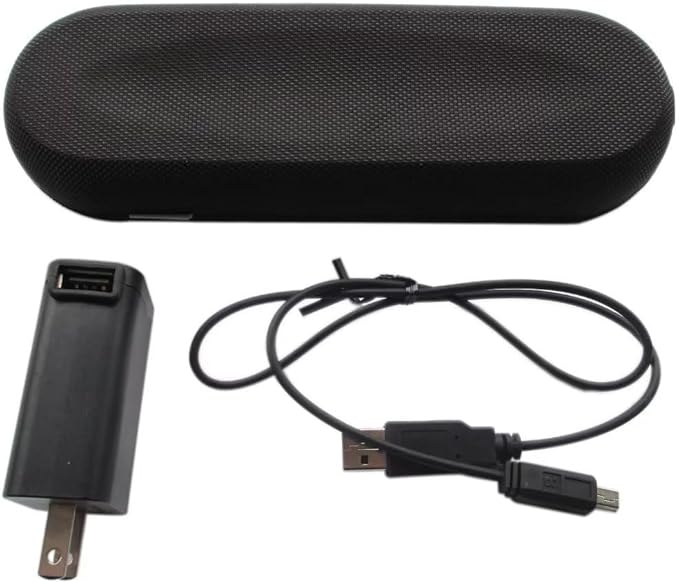 HX9210 Travel Charger Case w/AC Charger+USB Cable Replacement for Philips Sonicare DiamondClean Sonic Toothbrush HX9382HX9372HX9362HX9360(Black-Purple)