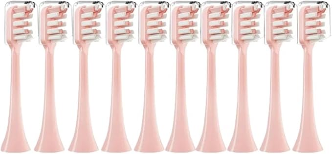 10PCS Toothbrushes Head Compatible for X3/X3U/X5(10 Pink)