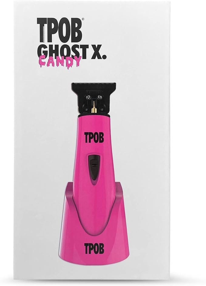 TPOB Ghost X Beard Trimmer Hair Clippers for Men Professional Hair Trimmer T-Blade Trimmer Cordless Rechargeable Edgers Clippers Electric Beard Trimmer Shaver (Ghost X Candy)