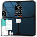 ABLEGRID Body Fat ScaleDigital Smart Bathroom Scale for Body Weight Large Color Display Screen 16 Body Composition Metrics BMI Water Weigh Heart Rate Baby Mode 400lb Rechargeable