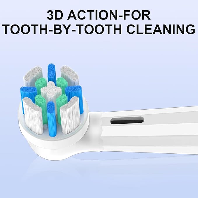 IO Replacement Heads Compatible with Oral B IO 2/3/4/5/6/7/8/9/10/Deep Clean Electric Toothbrushes Brush Heads Compatible with Oral B IO with Medium Bristles (12 White)
