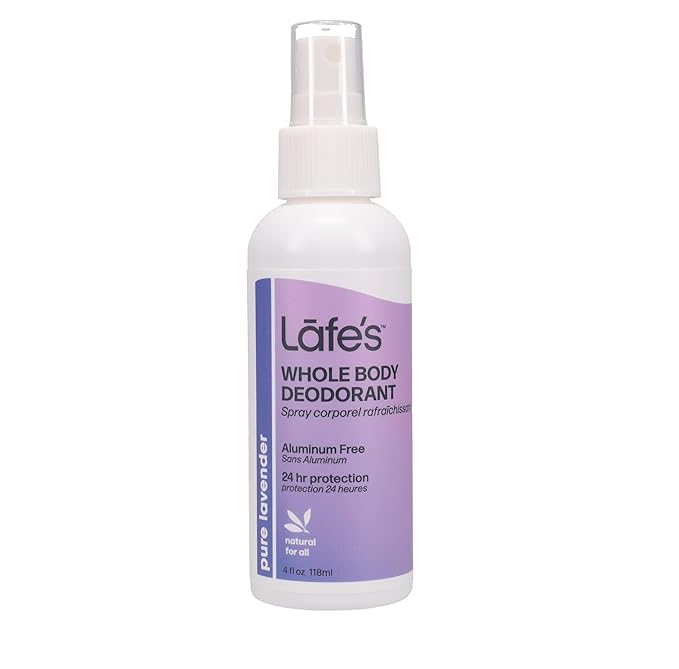 Lafe's Natural Deodorant | 5 Pack - 4 Ounce Whole Body Non-Aerosol Deodorant Spray - Fragrance Sampler Pack | Aluminum Paraben &amp Baking Soda Free (4 Ounce - Pack of 5)