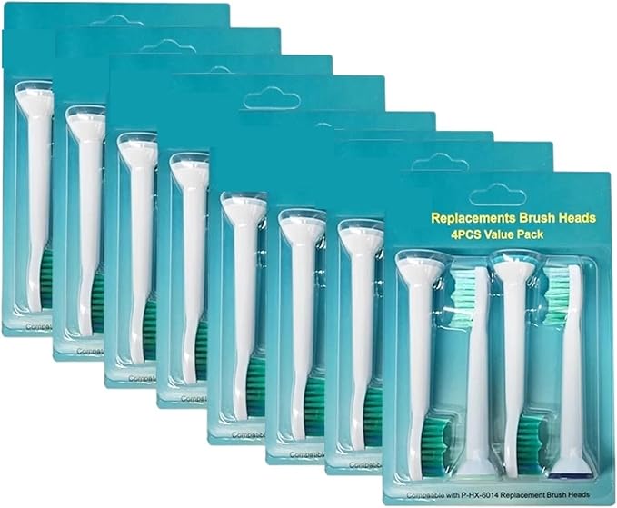 24-32pcs Electric Toothbrush Replacement Heads Compatible for Brush Click-on Handles(32pcs)