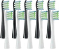 Compatible for Oclean One/ Air2 /SE/X/X PRO/ Z1/ F1 Electric Toothbrush Head 10 Pcs Replaceable Brush with Independent Package(5 White 5 Black)