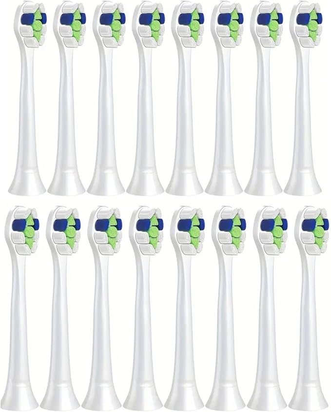 Compatible for H6063/67 Replacement Brush Heads Electric Toothbrush(16pcs)