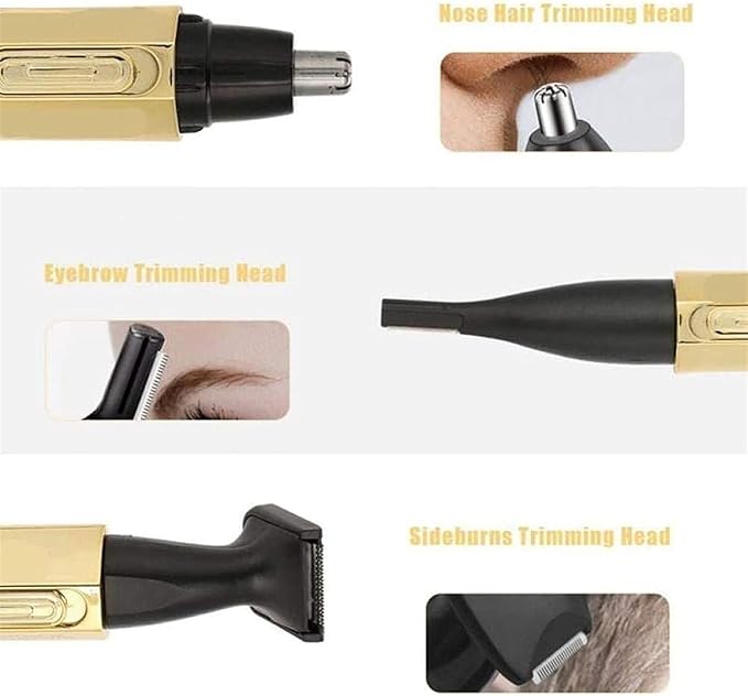 Electric Facial &amp Body Trimmer Wet &amp Dry - for Eyebrow Legs Nose &amp Ear Hair Removal - All-in-1 Painless Precision Razor Shaver for Women and Men