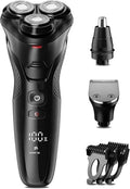 Professional Rotary Electric Shaver 3-Head Design Cordless Grooming System for Men