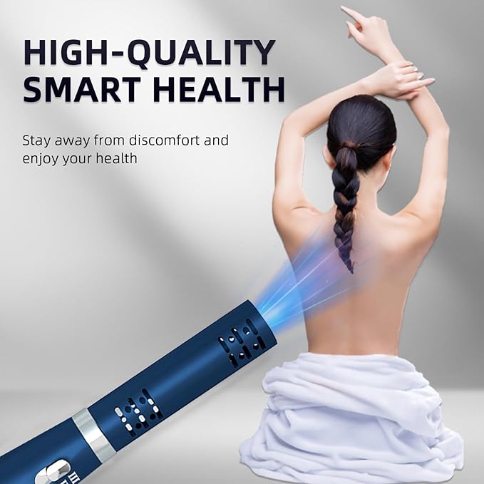 Terahertz (THZ) Wand Blower Health Physical Therapy Board Electric HeatingTherapeutic Massage/Body/Water Enhanced Terahertz Frequency Wand Blue