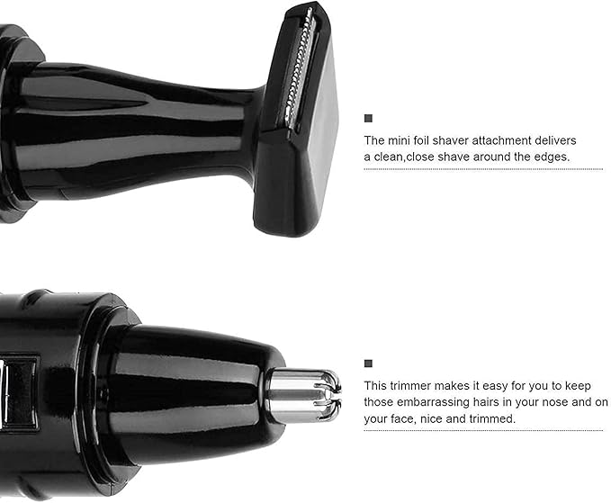 Water Resistant Stainless Steel Nose and Ear Hair Trimmer