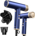 YAPOY Professional Hair Dryer with Diffuser Fast Drying 200 Million Ionic Blow Dryer with 110 000 RPM High-Speed No Heat Damage Intelligent Thermo-Control Low Noise Blue