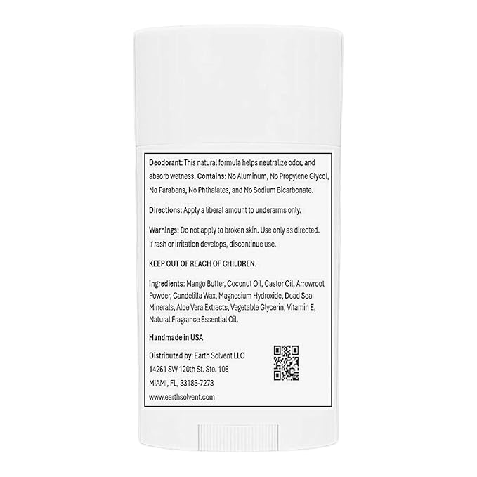 Magnesium Deodorant Vegan Natural Organic Dead Sea Minerals &amp Aloe Vera For Sensitive Skin 24hr Protection Aluminum Free Paraben Free Baking Soda Free Cruelty Free - For Men &amp Women (Real M