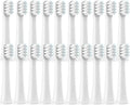 Compatible for 20/50/100PCS PCS for MIJIA T100 Brush Heads Replacement Soft Bristle Sonic Electric Toothbrush Nozzles(20White)