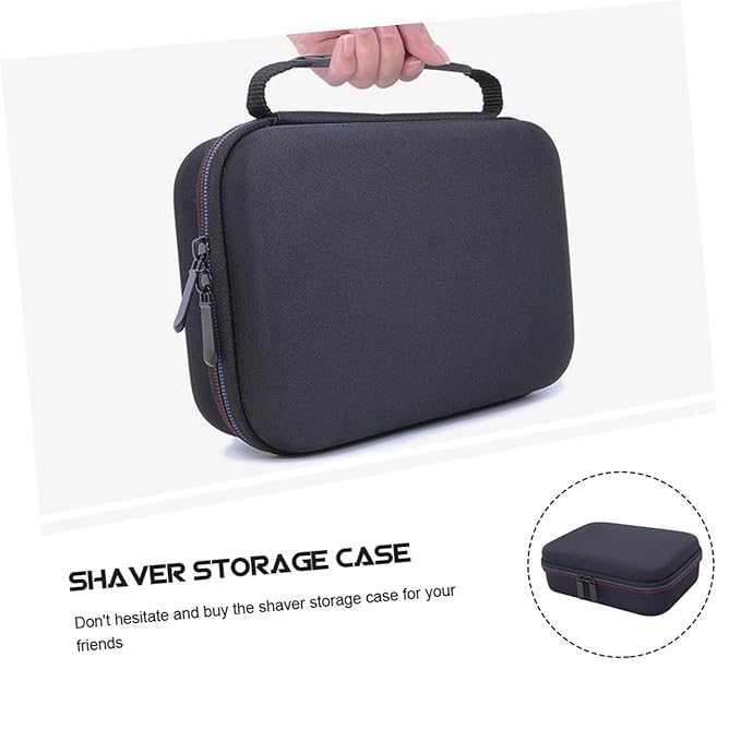 PartyKindom 2pcs Portable Shaver Storage Case -shock Organizer Bag for Travel Protective Cover for Electric and Grooming Tools