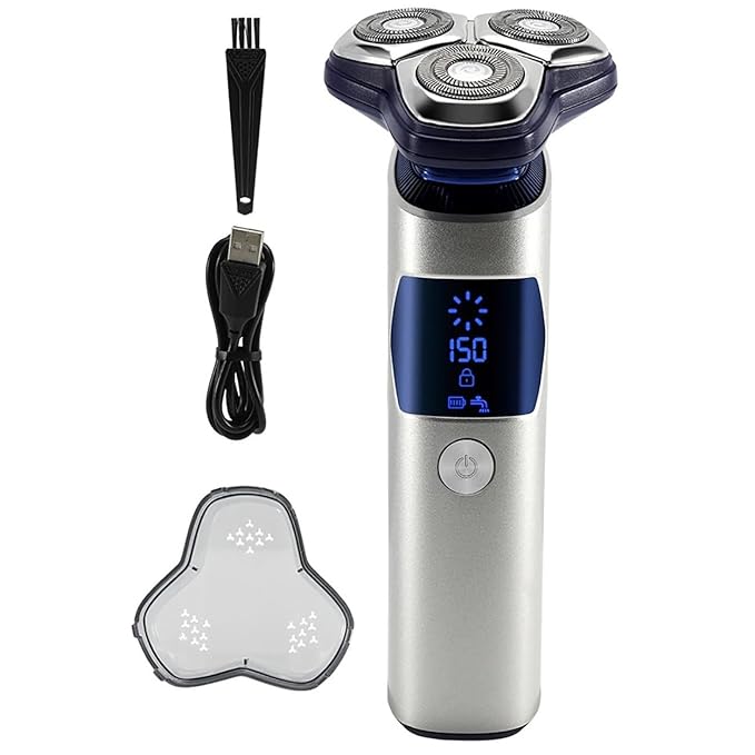 Head Shavers for Bald Men Electric Razor for Men Intelligent Wet Dry Beard Shaving Trimmer Razor Shaver Electric Beard Remover ABS Rechargeable Trimmer