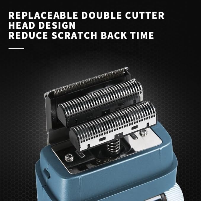 Electric Razors for Men 3-Speed Motor Hair Beard Electric Shaver for Men Rechargeable Razor Bald Head Shaving Machine with Extra Mesh