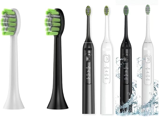 Compatible for Y05 YD05 Electric Toothbrush Heads Replacement Soft Bristles Nozzles(8pcs White)