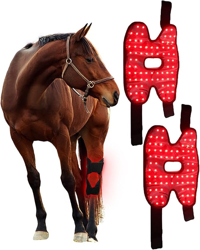 Cordless Red Light Therapy Device for Horse Knee Pain &amp Muscle Recovery Near Infrared Therapy Wrap for Equine Healing Portable Horse Pain Relief Solution